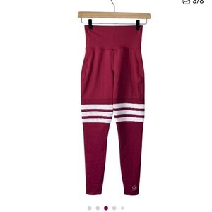 Women's Red Athletic Leggings